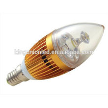 Different Kinds of Model Design Aluminium/Glass RGB LED Candle Light